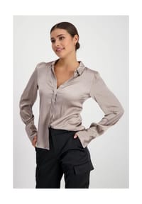 monari - Langarmbluse - toffee