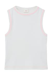 s.Oliver - Tanktop, Rippstruktur, für Damen - 0100 WHITE