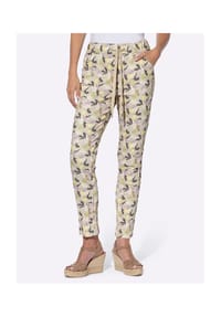 heine - Druck-Hose - champagner-taupe-bedruckt