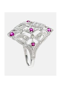 Diamant L'eternel - Ring, mit 0.05 ct Diamant, 375 Weißgold - white gold
