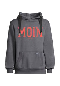 salzhaut - Hoodie HEFF - MOIN - Anthra-Neon Red