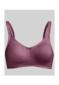 Witt - BH ohne Bügel - taupe + brombeer