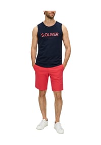 s.Oliver - Bermudas, Eingrifftaschen, für Herren - 3310 RED