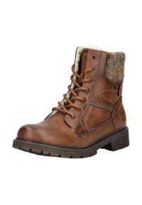 MUSTANG® - Lederimitat/Textil Stiefelette - Braun