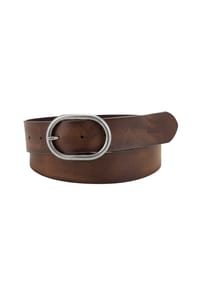 Levi's® - Damen Gürtel - Calneva, Ledergürtel, Metall Schnalle - Braun