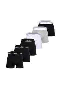 ellesse - Herren Boxershorts, 6er Pack - AMBRIA, Trunks, Logobund, einfarbig - Schwarz