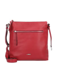 L.CREDI NEW ORLEANS - Schultertasche, Kunstleder, Emblem, uni, für Damen - ROT