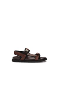 Kazar - Bequeme Ledersandalen in brauner Farbe - Braun