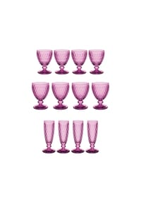 Villeroy & Boch Wasser-, Wein- und Sektgläser Boston Coloured 12er Set - BOSTON COLOURED - blau