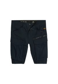 G-STAR RAW - Herren Cargoshorts - Rovic Zip Regular Short, kurz, Premium Mico Stretch, einfarbig - Dunkelblau