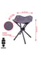 VCM. 2er Set Sitzhocker Falthocker | klappbar | schwarz  | für Camping Angeln Wandern | Maße B. 33 x H. 42 x T. 33 cm Bild 9