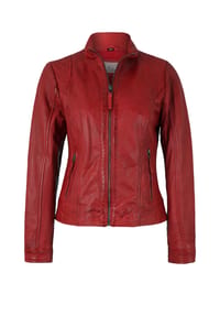 7eleven - Lederjacke im klassischen Design - black