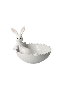 Goebel Figur Hase mit Schale Snow White - Sweets for my Sweet - Snow White - weiß