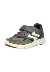 GEOX - Lederimitat/Textil Sneaker - Grau/Navy