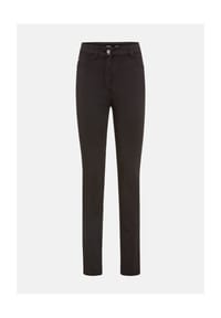 olsen - Hose aus Stretch-Satin - Black