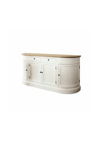 LOBERON - Sideboard Louisiana antikweiß/braun - antikweiß/braun