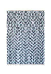 Kayoom - Wohnzimmer Teppich – Webteppich Aperitif 410 in blau - blau