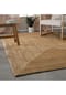 Green Looop Kurzflorteppich Collins - Jute Teppich natur handgewebt mit Rahmendesign, schwer & robust Bild 11