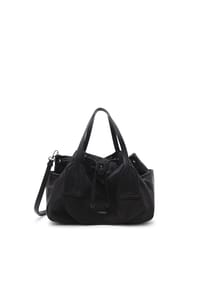 L.CREDI SADMA - Beuteltasche, Kunstleder, Tunnelzug, für Damen - DEEP GREEN