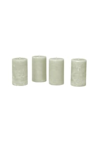 LOBERON Kerzen 4er Set - Kerze 4er Set Braga salbei - salbei