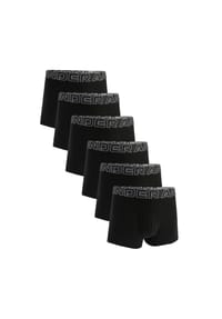 UNDER ARMOUR - Herren Boxershorts, 6er Pack - Performance Cotton Trunks - Solid 3", Stretch, Baumwollmischung - Schwarz