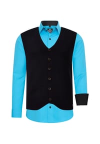 RUSTY NEAL® - Hemd mit Weste - Anthrazit