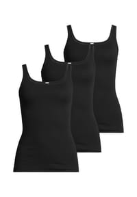 Nina von C. - Unterhemd / Top 3er Pack Fine Cotton - Schwarz
