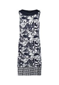 BETTY BARCLAY - Jerseykleid ohne Arm - Dunkelblau/Weiß