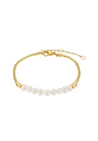 heideman - Armband mit Perle Tony silberfarben poliert - goldfarben