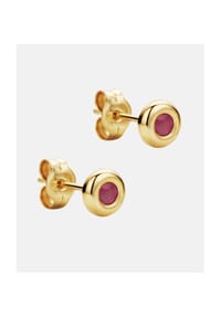Diamant L'eternel - Ohrstecker, mit Rubin, 375 Gelbgold - gold