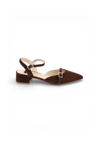 Apple of Eden - Absatzsandale ELLIS Hochwertige Ledersandale mit Absatz und modernem Design - BLACK