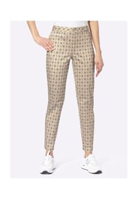 heine - Druck-Hose - sand-bleu-bedruckt