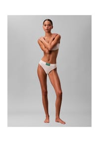 Calvin Klein - String Heritage Athletic, Label, für Damen - C32  BLUE DESCENT