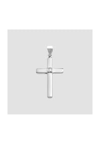 Adelia's Cross Collection - Anhänger – Kreuz Kreuzanhänger aus 925 Silber mit Zirkonia - silber