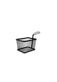 COFI - Pommes-Frittierbehälter aus Edelstahl in Schwarz - Schwarz 2x - 9,5 x 12,5 x 8,5 cm