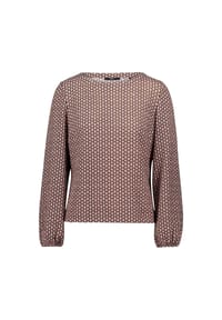 zero - Bluse mit grafischem Print - CreamBrown