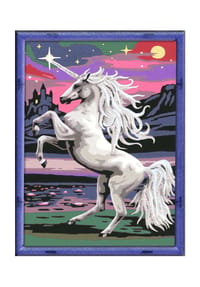 Ravensburger Malen nach Zahlen Mal-Set "Magisches Einhorn", Glitzer-Effekt - Malen nach Zahlen - 