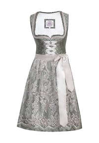 MarJo - Dirndl, tailliert, knielang, für Damen - 792 MOSS / TAUPE