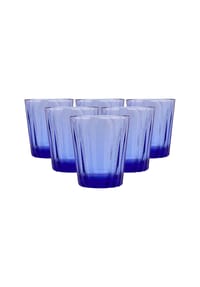 LA ROCHÈRE - Wassergläser Onde 280 ml 6er Set blau - blau