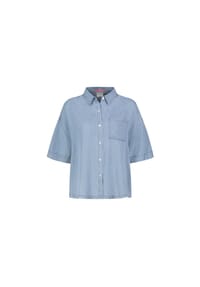EIGHT2NINE - Halbarmbluse - middle blue denim