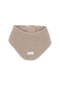 maximo® - BABY-Dreiecktuch, Strick Klettverschluß, Rückseite Strick, Futter - beigemeliert