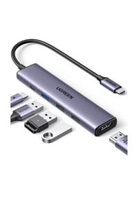 MANIKE - USB-C-Hub mit 4K HDMI, 100W Power Delivery & 3x USB-A Datenports, Multiport-Adapter - 