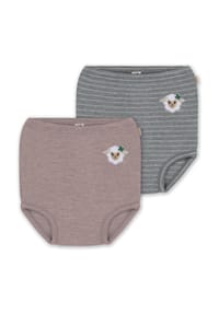 normani® - 2er Pack Baby Merino Windelhose Tokoroa - Anthrazit/Grau