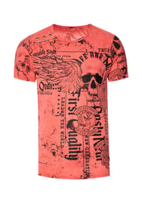 RUSTY NEAL - T-Shirt Rusty Neal mit Allover-Print - Khaki