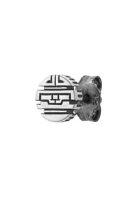 caї - Single Ohrstecker 925/- Sterling Silber ohne Stein - weiß