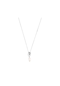 TOM TAILOR WOMEN - Damen Kette mit Anhänger, 925er Silber mit Süßwasserzuchtperle - SILBER