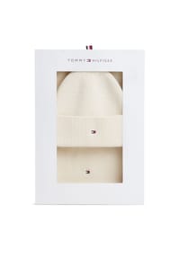 TOMMY HILFIGER - Mützenschal-Set, für Damen - SOFT CREAM
