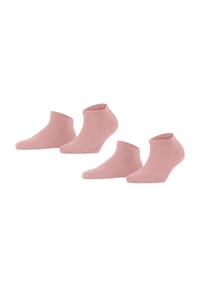 FALKE - Sneakersocken, uni, 2er-Pack, für Damen - altrosa