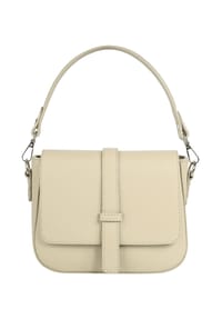 Samantha Look - Umhängetasche Echt Leder, Made In Italy - beige