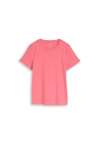 TOM TAILOR - 1050424 T-shirt, 40029 CORAL PINK, XXL - 10315 WHISPER WHIT
